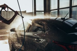 car being detailed at Spotless Car Spa in Burlington