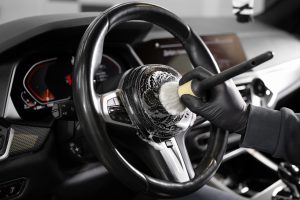 Auto detailing Burlington with professional interior shampoo and deep cleaning
